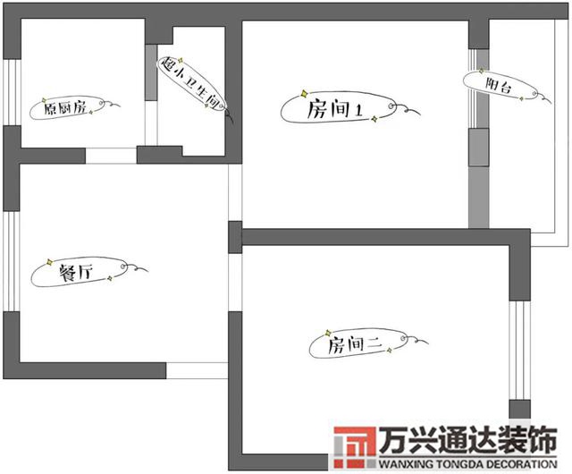 裝修兩室一廳五十平方房子如何裝修兩室一廳